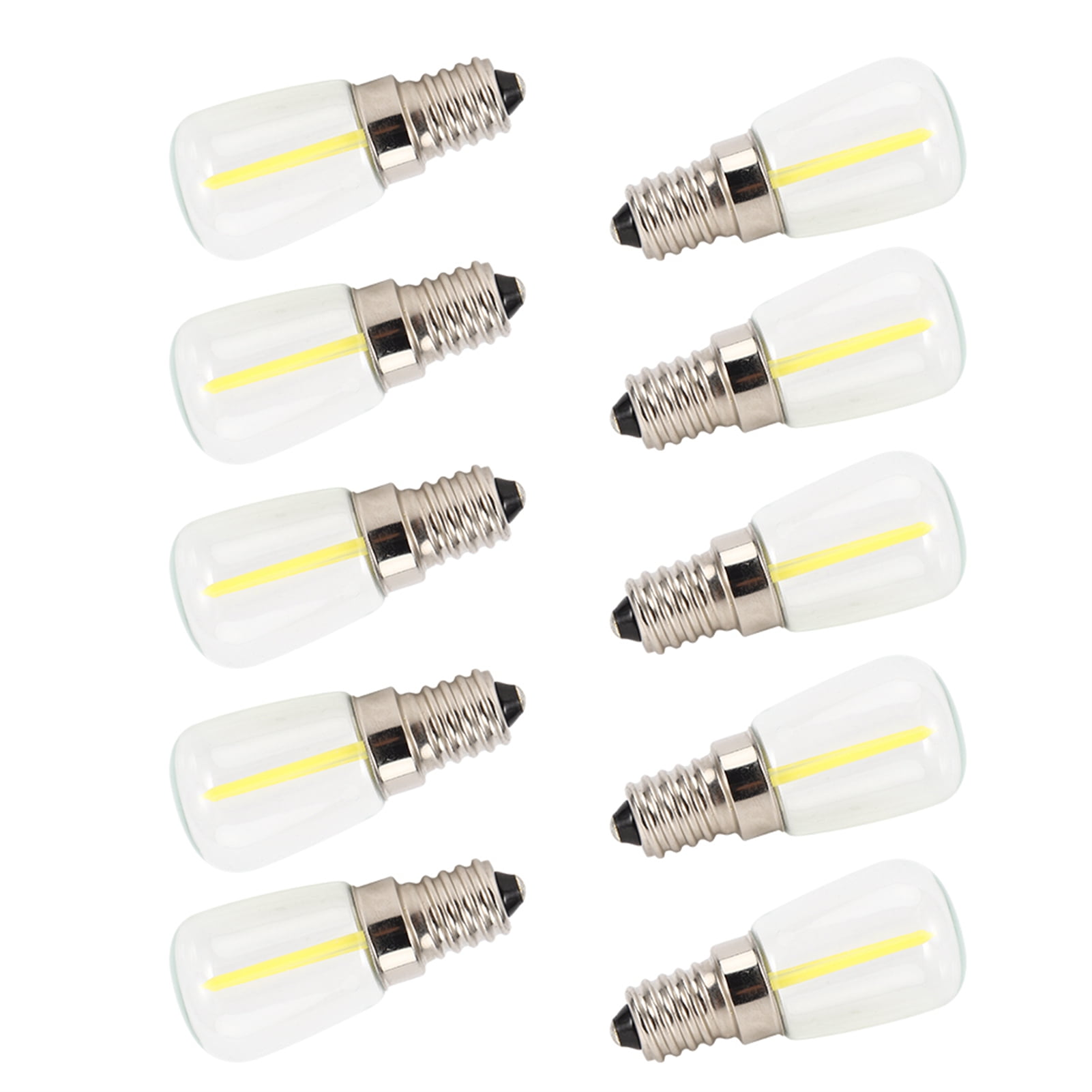 Fyydes 10PCS Mini Dimmable E14 LED Light Bulb 1.5W AC 110V for Chandelier Wall Lamp Home Lighting