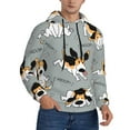 thumbnail image 2 of Sikiie Funny Beagle Active Dog Men's Hoodie, Essentials Hoodie, Sweatshirt, Pullover Hooded Sweatshirt for Men-Small, 2 of 7