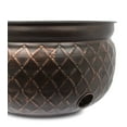 thumbnail image 3 of BirdRock Home Decorative Water Hose Pot - Open Top - Steel Metal with Copper Accents - 100ft, 3 of 6