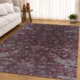 thumbnail image 6 of Addison Rugs Mayfield Premium Machine Washable Traditional Global Burgundy Rectangle Rug, 5' x 7'6", 6 of 6