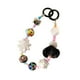 thumbnail image 5 of Asa de bolso con cuentas, decoración de correa de teléfono con cuentas para mujer, cadena de dijes para bolso Negro, 5 of 9