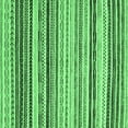 thumbnail image 1 of Ahgly Company Indoor Square Abstract Emerald Green Modern Area Rugs, 5' Square, 1 of 4
