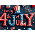 thumbnail image 4 of Decorative Festive Happy 4th of July Event Banner for Patriotic Celebration Indoor Party Decoration Holiday Event, 4 of 8