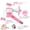 Pink, variant on LAZIOEGR Premium Green Pet Water Dispenser Nozzle for Dogs Cats Rabbits Leakproof Stainless Steel Drinking Fountain Head Easy Install 2 inches / 5 cm High