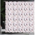 thumbnail image 3 of Ambesonne Modern Shower Curtain, Feminine Fashion Dressing, 69"Wx75"L, Pastel Purple Pale Pink, 3 of 4