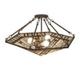thumbnail image 7 of Meyda Tiffany 260940 Sonoma 3 Light 27" Wide Semi-Flush Ceiling Fixture - Copper, 7 of 7