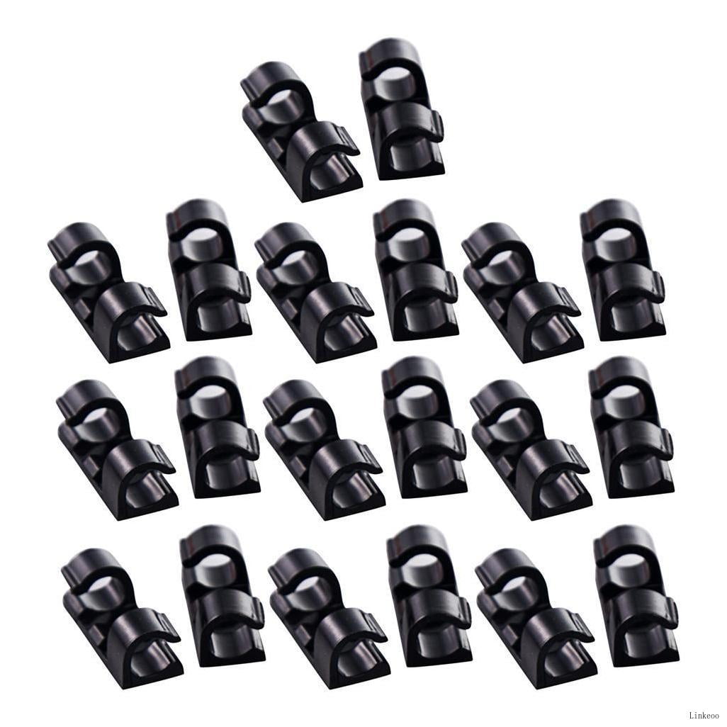 20PCS Self Adhesive Zip Tie Mounts Mounting Clamps Clip 30Mm