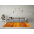 thumbnail image 3 of Ahgly Company Machine Washable Indoor Rectangle Abstract Yellow Contemporary Area Rugs, 5' x 7', 3 of 4