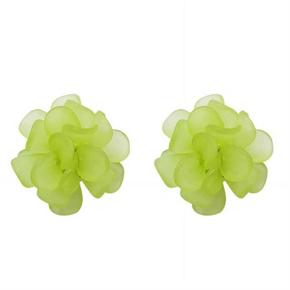 DESIGNICE Clip on Earrings,Delicate Crystal Embellishment Earrings for Women,Baroque Vintage Charm Tragus Earrings for Women,Green