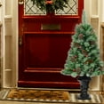 thumbnail image 4 of Gymax 4FT Pathway Christmas Tree Artificial Xmas Tree w/ Pine Cones Red Berries, 4 of 10