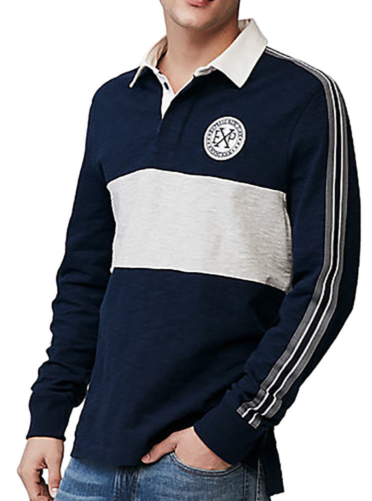 Long Sleeve Rugby Polo Shirt 