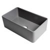 thumbnail image 5 of Gray Matte Smooth Apron 30" x 18" Single Bowl Fireclay Farm Sink, 5 of 9