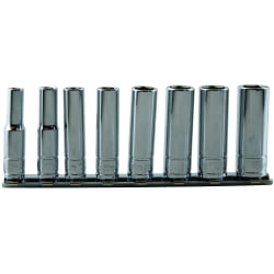 SOCKET SET 1/4' DRIVE 8PC MAGNETIC DEEP