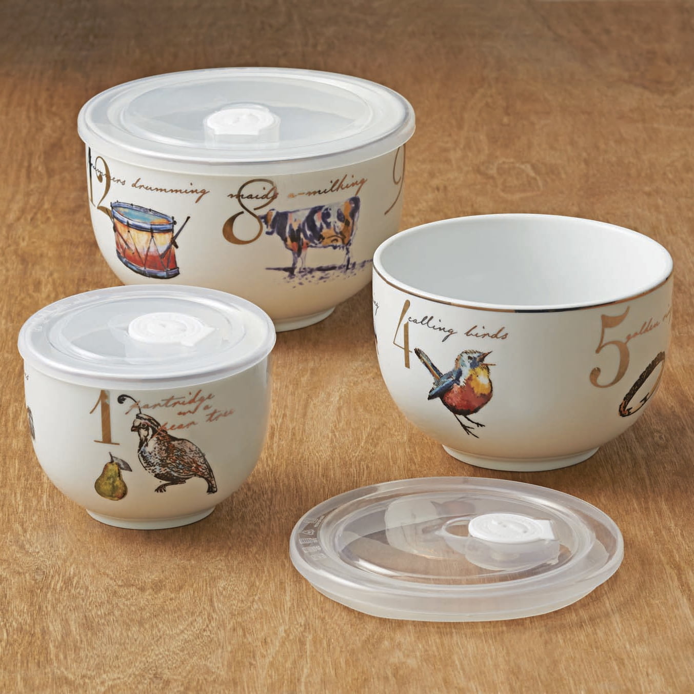 Better Homes And Gardens 12 Days Of Christmas Nesting Bowl Set 3 Better Homes And Gardens 12 Days Of Christmas Nesting Bowl Set 3 Pack