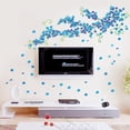 thumbnail image 3 of Pegatina de pared de flor de ciruelo azul Wosthever HA078419-00, 3 of 6