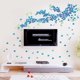 thumbnail image 3 of Pegatina de pared de flor de ciruelo azul Wosthever HA078419-00, 3 of 6