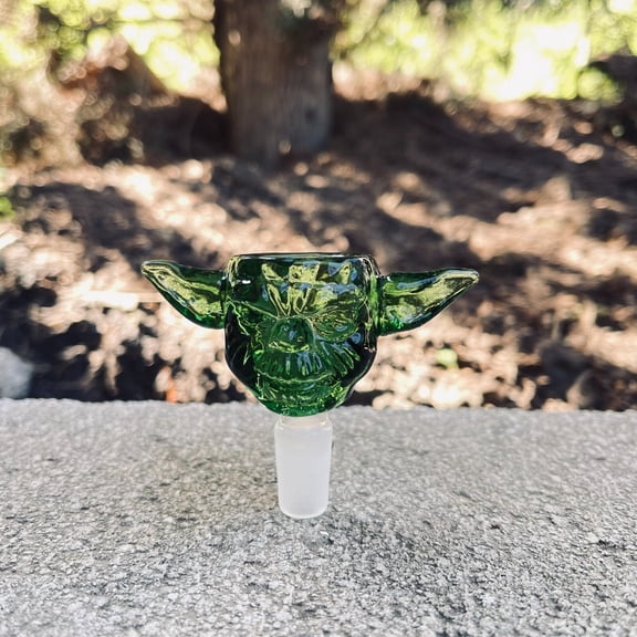 14mm - Original bowl-thick glass Yoda-shaped bowl head stand, the best gift for friends