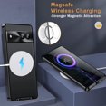 thumbnail image 6 of Magnetic Case Compatible Google Pixel 7 Case with Wireless Charging & Safety Lock,Translucent Matte PC Metal Bumper Cover Google Pixel 7 Phone Case for Google Pixel 7 5g Case Clear Black, 6 of 14