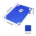 thumbnail image 3 of Portable Cornhole Board Set with 6 Bean Bags Corn Hole Toss Game Cornhole Games for Indoor and Outdoor Parties, Ideal for Teen, Adults, Camping Travel, Parties, Beach, Yard (Blue), 3 of 9