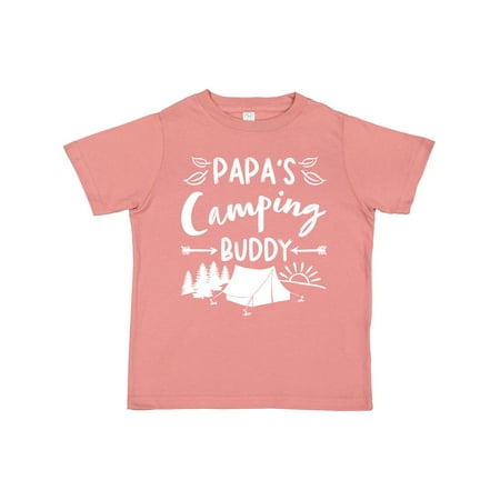 

Inktastic Papas Camping Buddy Gift Toddler Boy or Toddler Girl T-Shirt
