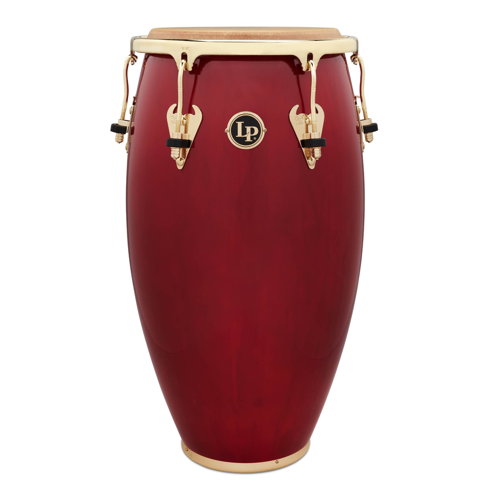 LP Junior Wood Congas with Chrome Hardware and Stand Natural