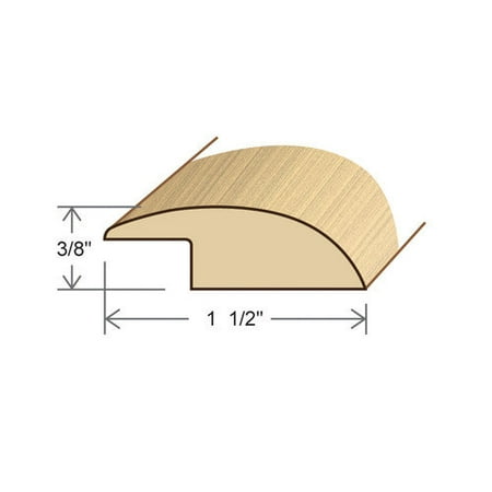 Moldings Online 0.38'' x 1.5'' x 78'' Walnut Overlap Reducer