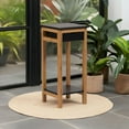 thumbnail image 3 of Bamfox 2 Tier Solid Bamboo Frame Plant Stand Black Traditional,Modern & Contemporary, 3 of 13