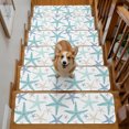 thumbnail image 2 of Coastal Sage Green Starfish Stair Treads Non Slip for Steps Nautical Minimalist Ocean Summer 4 Pcs Reusable Adhesive Stair Runner Mats for Dogs Elders Carpet Treads Rugs for Staircase 8x30 In, 2 of 9
