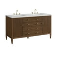 thumbnail image 2 of James Martin Vanities 485-V60d-3Af Myrrin 60" Double Basin Wood Vanity Set - White, 2 of 7