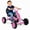 Pink, variant on ELLEGNT Kids Pedal Go Kart, 4 Wheel Ride On Racer with Adjustable Seat and Steering, Age 3+, Green