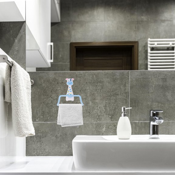 ETEREAUTY Wall-Mounted Plastic Towel Holder for Bathroom and Kitchen with Easy Installation and Design