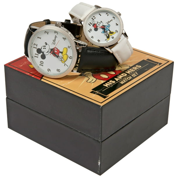Disney Mickey and Minnie Mouse His and Hers Watch Set Walmart