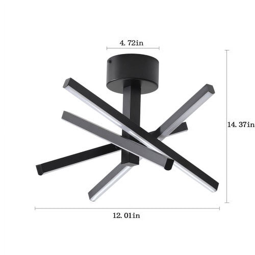 Yesurprise LED Ceiling Light Fixture, Close to Ceiling Light with Acrylic Lampshade, Aluminum Alloy Flush Mount LED Ceiling Lamp for Hallway Bedrooms
