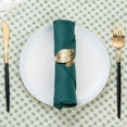 thumbnail image 3 of Juego de 8 servilleteros con forma de hoja dorada, material metálico. Los servilleteros con diseño dorado se ven más elegantes y sofisticados., 3 of 5