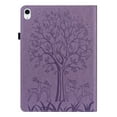 thumbnail image 5 of SaniMore Wallet Case for iPad 10th Generation 10.9" 2022, PU Leather Case Embossed Tree Shockproof TPU Shell Card Slots Pen Holder Hand Rope Anti-slip Strip Kickstand Case, Purple, 5 of 12