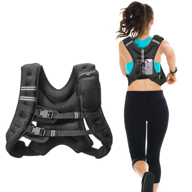 Chaleco pesado VEVOR de 9 kg con banda reflectante para hombres y mujeres