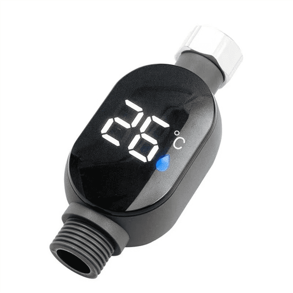 Shower Temperature Meter Led Digital Display Instant-Read Temperature Gauge for Bath Waterproof Bath Thermostat for Home