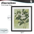 thumbnail image 4 of Stupell Industries French Country Verdant Branch Bloom Black Framed Print Under Glass, 13 x 16, by June Erica Vess, 4 of 8