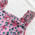 thumbnail image 5 of Gibobby Conjunto de pants para niño Conjuntos de 2 piezas de verano para Niñass pequeñas Traje para Niñass Tirantes con estampado floral de un solo pecho y fald(Rosa, 5 Años), 5 of 5