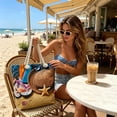 thumbnail image 4 of LEFXSMR Beach Bags for Women, Large Beach Bags Waterproof Sandproof Vacation Style, Portable Canvas Tote Bag for Swim Pool & Outdoor Use, 4 of 6
