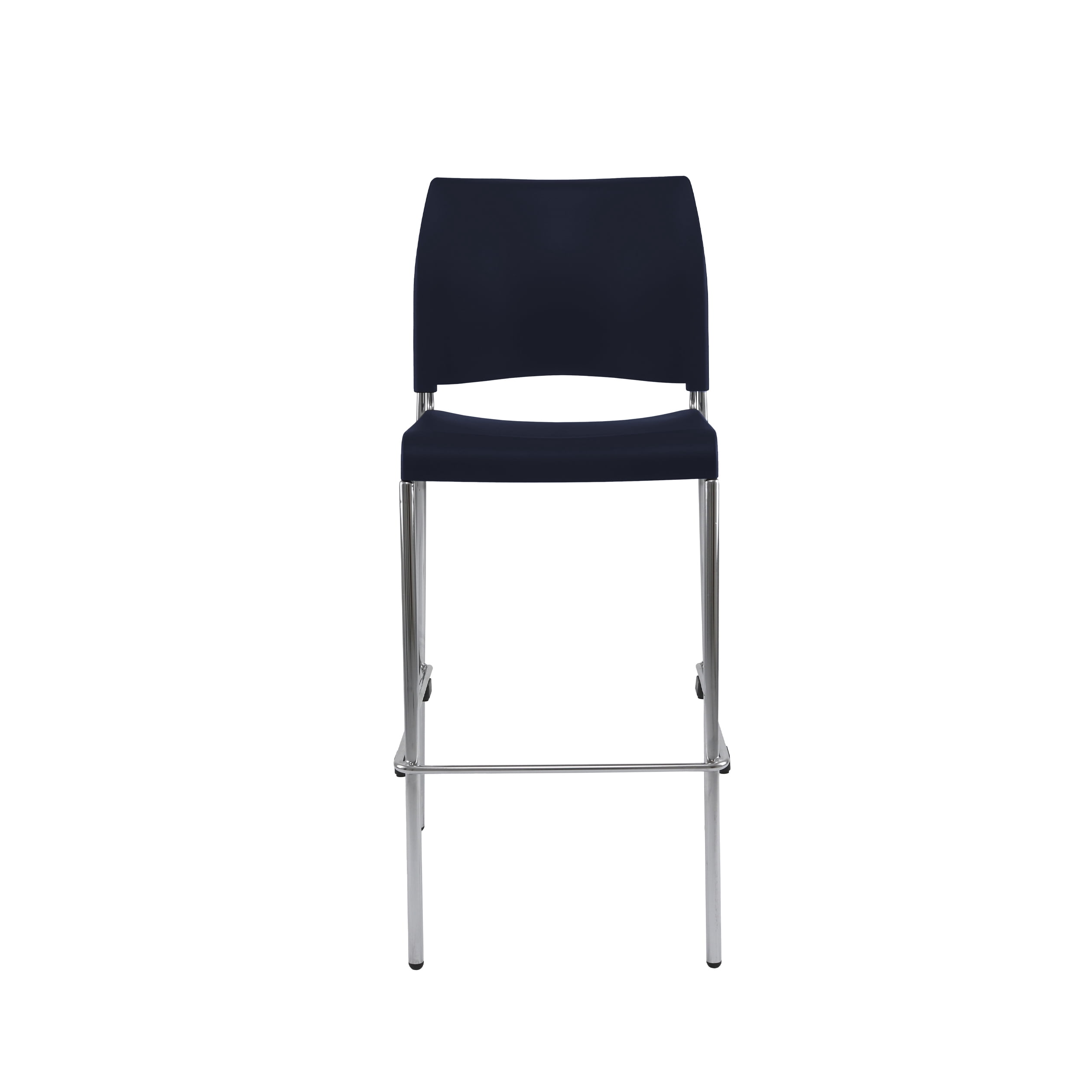 Hampden Furnishings Jody Collection Blue Plastic Stackable Bar Stools, 30-Inch, Pack of 4