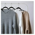thumbnail image 4 of TiaGOC Premium Velvet Hangers 100 Pack - Non-Slip Clothes Hangers with Tie Bar - Black Hangers - Standard Hangers with 360 Degree Rotatable Hook - Heavy Duty Coat Hangers, 4 of 9
