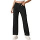 thumbnail image 1 of Pantalones Cargo INSPIRE CHIC para mujer, de cintura alta, estilo Y2K, pantalones casuales con bolsillos, negros, talla XS, 1 of 1