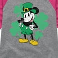 thumbnail image 3 of Disney - Leprechaun Mickey Lights Only - Toddler And Youth Girls Raglan Graphic T-Shirt, 3 of 5