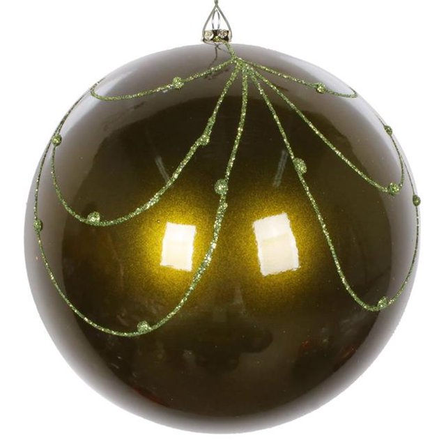 Vickerman MT194714D Rideau Pailleté Olive 6 Po. - 3 par Sac