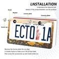 thumbnail image 3 of Aluminum License Plate Frame 2 Pack Car Exterior Accessory Car Tag Holder for Front Rear Plates Cars Decor Yellow Flower Field, 3 of 7