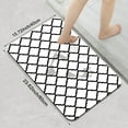 thumbnail image 3 of 1pc Black and White Geometric Design Bathroom Rug Bathroom Decor and Accessories- Durable,Anti Slip,And Quick Drying,Suitable For Indoor/outdoor Use - Perfect For Bathrooms,Bedrooms,Kitchens, 3 of 9