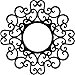 thumbnail image 3 of Ekena Millwork CMPP36RESBL Reims Architectural Grade PVC Pierced, Black Urethane Ceiling Medallions 36"OD x 13 3/4"ID x 1"P, 3 of 4