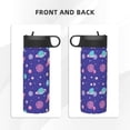 thumbnail image 3 of Bingfone Space Print 18oz Sports Insulated Kettle With Straw, Leakproof & BPA Free, Drinking Sports Water Bottle for Fitness, Gym & Outdoor, 3 of 8