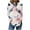 F, variant on Censtreet Womens Long Sleeve Tops Casual Shirts for Women Summer Flower Printed T Shirt Crewneck Floral Tee